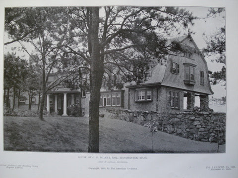 House of G.F. Wilett, Esq., Manchester, MA, 1905, Allen & Collins