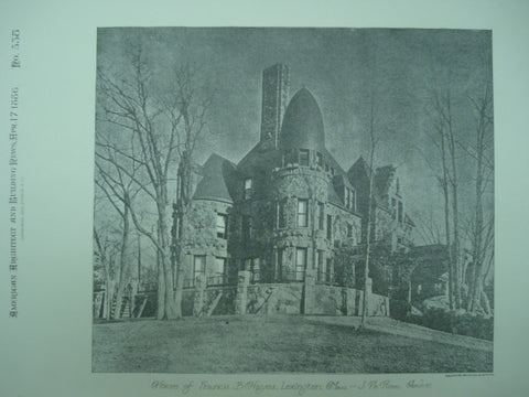 House of Francis B. Hayes , Lexington, MA, 1886, J. Ph. Rinn