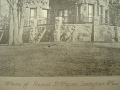 House of Francis B. Hayes , Lexington, MA, 1886, J. Ph. Rinn