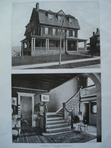House of R.J. Foster, Esq., Scranton, PA, 1906, W. Scott Collins