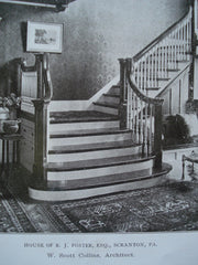 House of R.J. Foster, Esq., Scranton, PA, 1906, W. Scott Collins