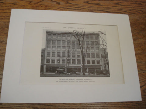 Palmer Building, Detroit, MI, 1913, Albert Kahn
