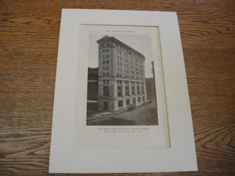 Columbian Life Building, Boston, MA, 1913, Parker, Thomas & Rice