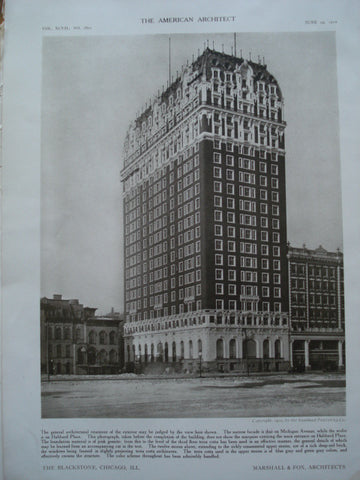 The Blackstone, Chicago, IL, 1910, Marshall & Fox