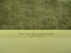 Wood House from the Southwest , Ascot, Berkshire, England, UK, 1898, A. Cawston