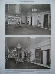 Reception Hall and Art Hall in the Blackstone , Chicago, IL, 1910, Marshall & Fox