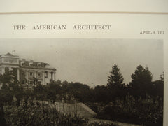 Alterations to the House of W. A. Read, Esq., Purchase, NY, 1913, Donn Barber