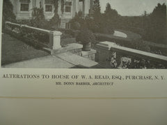Alterations to the House of W. A. Read, Esq., Purchase, NY, 1913, Donn Barber