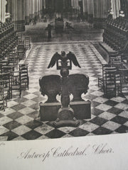 Antwerp Cathedral, Choir View , Antwerp, Belgium, EUR, 1886