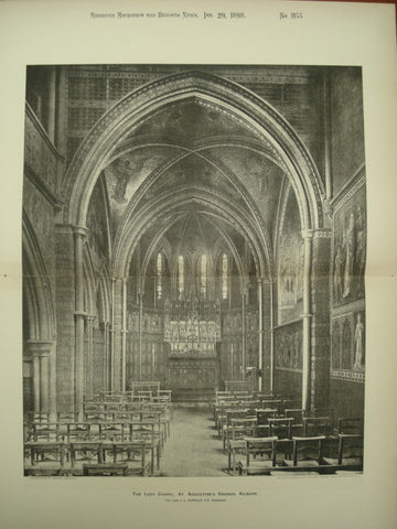 Lady Chapel at St. Augustine's Church , Kilburn, London, England, UK, 1898, J. L. Pearson