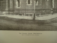Church House , Westminster, London, England, UK, 1896, A. W. Blomfield