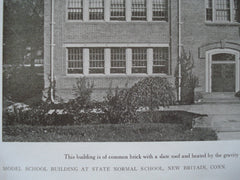 Model School Building at the State Normal School , New Britain, CT, 1910, Davis & Brooks