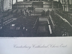 Canterbury Cathedral, East Choir View , Canterbury, England, UK, 1886