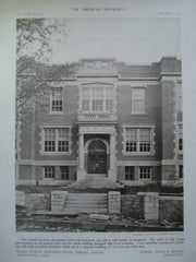 Model School Building at the State Normal School , Willimantic, CT, 1910, Davis & Brooks