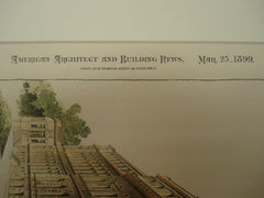 Design for a High School Building , Wilmington, DE, 1899, H. A. Campbell