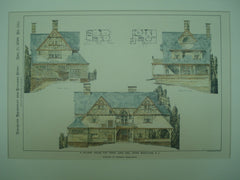 Hillside House for Frank Lord, Esq., Upper Montclair, NJ, 1899, Hapgood & Hapgood