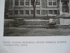 Additional Views of the Model School Building at the State Normal School , Willimantic, CT, 1910, Davis & Brooks