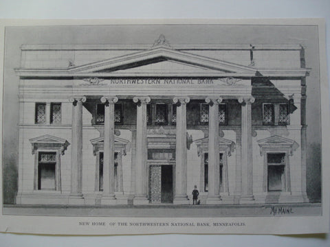 New Home of the Northwestern National Bank , Minneapolis, MN, 1903