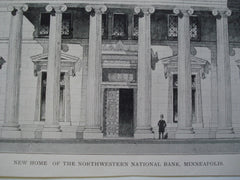 New Home of the Northwestern National Bank , Minneapolis, MN, 1903