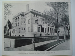 Residence of George H. Partridge , Minneapolis, MN, 1903