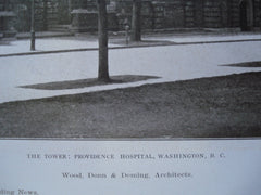 Tower of Providence Hospital, Washington, DC, 1906, Wood, Donn & Deming