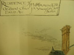 Residence of J. H. Ammon, Cleveland, OH, 1881, J. A. Schweinfurth