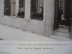 House of C.A. Douglas, Esq., Columbia Road, Washington, DC, 1906, Wood, Donn & Deming