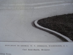 Monument to General W.T. Sherman, Washington, DC, 1906, Carl Rohl-Smith, Sculptor