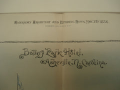 Battery Park Hotel , Asheville, NC, 1886, Hazlehurst & Huckel