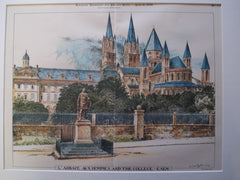 L'Abbaye aux hommes and the College, Caen, France, EUR, 1899, Unknown