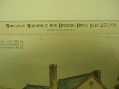 Massachusetts and Pennsylvania Passenger Stations, 1893, Gordon, Bragdon & Orchard, Frank Waller