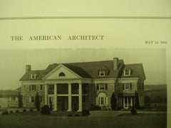 House for Mr. Barker Gummere , Princeton, NJ, 1913, Messrs. McGoodwin & Hawley