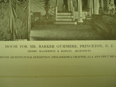 House for Mr. Barker Gummere , Princeton, NJ, 1913, Messrs. McGoodwin & Hawley