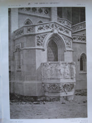 Open-Air Pulpit part of Grace Church , New York, NY, 1910, William W. Renwick