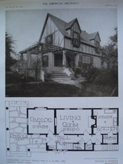 Gardener's Cottage: House for E.A. Clark, Esq., Jamaica Plain, MA, 1910, Kilham & Hopkins