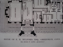 House of E.H. Mulford, Esq., Greenwich, CT, 1913, Henry W. Rowe