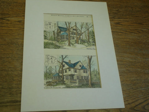 Two Houses , Jamaica Plain, MA, 1886, Francis Craigin
