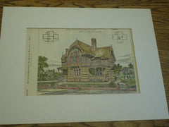 Proposed Suburban Residence, Wheeling, WV, 1882, S.M. Howard