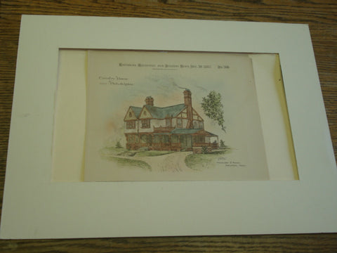 Country House , Philadelphia, PA, 1882, Hazlehurst & Huckel