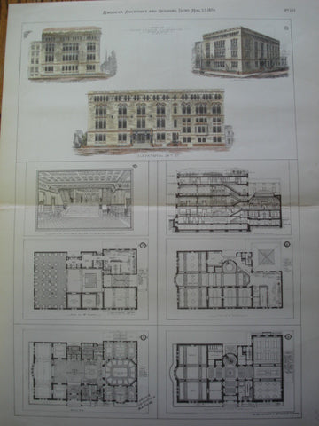 Design for the Union League Club-House, 5th Ave. & 39th St., New York, NY, 1879, Bruce Price