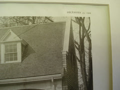 Garage of R.W. Bird, Esq., Brookline, MA, 1909, J. Lavelle