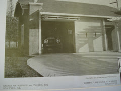 Garage of Maurice von Platen, Esq., Oak Park, IL, 1909, Tallmadge & Watson