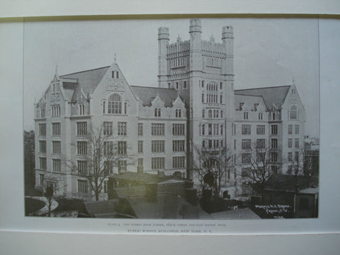 Morris High School, 165th Street and East Boston Road, New York, NY, 1908, C.B.J. Snyder