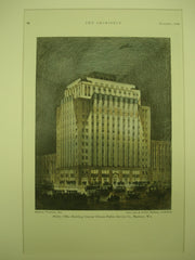 Office Building for the Central Illinois Public Service Co. , Madison, WI, 1930, Law, Law & Potter