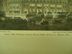 Office Building for the Central Illinois Public Service Co. , Madison, WI, 1930, Law, Law & Potter