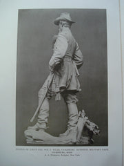 Statue of Lieut.-Col. Wm. F. Vilas, Vicksburg National Military Park, Vicksburg, MS, 1913, A.A. Weinman, Sculptor