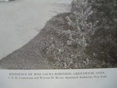 Residence of Miss Laura Robinson, Greenwich, CT, 1913, J.E.R. Carpenter and Walter D. Blair
