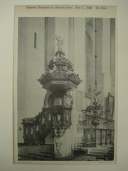 Pulpit in the Jacobkirche , Stettin, Prussia, EUR, 1898, Unknown