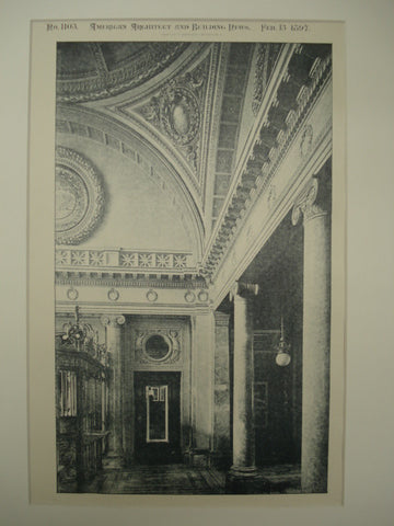Rotunda of the Manhattan Life Building , New York, NY, 1897, Unknown
