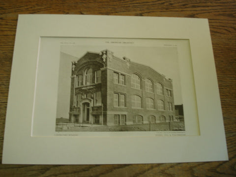 Laboratory Building, Thomas J. D.ee & Co, Chicago, IL, 1909, Hill & Woltersdorf